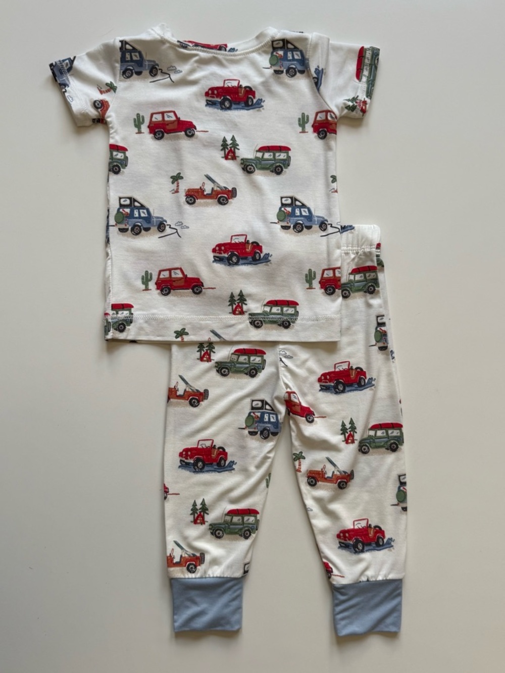 Angel Dear Boys Off-Road Adventure Short Sleeve Loungewear Set - Size 6-12M - Picture 6 of 16